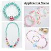 300Pcs 15 Colors Transparent Acrylic Beads MACR-TA0001-29-8