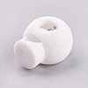 Plastic Iron Spring Cord Locks X-FIND-WH0017-13-2