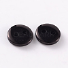 2-Hole Flat Round Resin Sewing Buttons for Costume Design BUTT-E119-24L-13-2