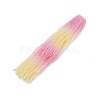 Gradient Color Baking Paint Glass Bead Strands DGLA-A039-T6mm-A01-1