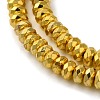 Electroplate Non-magnetic Synthetic Hematite Beads Strands G-L485-06D-G-3