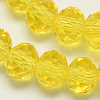 Handmade Imitate Austrian Crystal Faceted Rondelle Glass Beads X-G02YI082-1