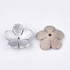 5-Petal Eco-Friendly Cowhide Bead Cap FIND-S301-39G-2