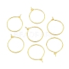 Brass Wine Glass Charm Rings EC067-1G-1