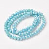 Electroplate Opaque Glass Beads Strands EGLA-A034-P4mm-T11-2