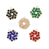 Imitate Austrian Crystal Bicone Glass Beaded Pendants PALLOY-MZ01394-1