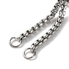 Non-Tarnish 304 Stainless Steel Adjustable Finger Ring Findings STAS-P328-06A-P-2