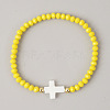Bohemian Glass Beads Stretch Bracelets KO2121-4-1