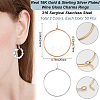 100Pcs 2 Colors 316 Surgical Stainless Steel Wine Glass Charms Rings STAS-BBC0005-95A-2