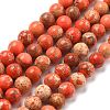 Natural Imperial Jasper Beads Strands G-A175B-8mm-07-2