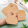 Square Kraft Paper Jewelry Storage Boxes CON-TAC0001-04A-13