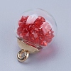 Glass Ball Pendants GLAA-K024-02-3