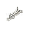 Rack Plating Brass Micro Pave Cubic Zirconia Pendants KK-D359-40P-2