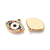 304 Stainless Steel Rhinestone Pendants STAS-N110-53B-G-2