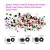 24 Style Opaque Colours Seed & Baking Paint Glass Round Seed Beads SEED-YW0001-29-4