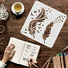 Large Plastic Reusable Drawing Painting Stencils Templates DIY-WH0172-763-3
