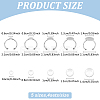 DIY Blank Adjustable 304 Stainless Steel Finger Rings Making Kits DIY-AN0001-22-2