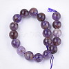 Natural Purple Lodolite Quartz Beads Strands G-S333-10mm-030-2