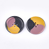 Tri-color Resin Buttons RESI-S377-06B-02-2