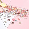 60Pcs 12 Styles Printed Natural Shell Beads BSHE-FS0001-08-9