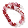 Natural Striped Agate/Banded Agate Beads Strands G-Z060-A01-B15-3