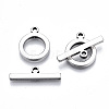 201 Stainless Steel Toggle Clasps STAS-Q241-008P-NF-2