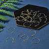 24Pcs 2 Colors Ion Plating(IP) 304 Stainless Steel Earring Hooks STAS-FS0001-65-10