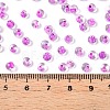 6/0 Inside Colours Transparent Glass Seed Beads SEED-T007-07J-4