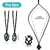 Braided Waxed Cotton Thread Cords Macrame Pouch Necklace Making AJEW-SW00020-2