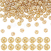   200Pcs Hollow Brass Spacer Beads KK-PH0005-83-1