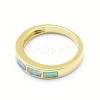 Synthetic Opal Finger Rings RJEW-O026-04G-C-2