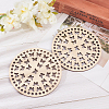 Wooden Basket Bottoms AJEW-WH0126-07B-5