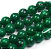 Synthetic Malachite Beads Strands G-G832-01-4mm-1