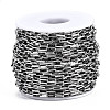 Tarnish Resistant 304 Stainless Steel Rectangle Link Chains CHS-T003-26A-P-3