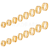 Unicraftale 16Pcs 8 Size 201 Stainless Steel Double Groove Band Ring for Men Women RJEW-UN0002-35G-1