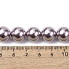 Electroplated Shell Pearl Beads Strands BSHE-G041-12mm-02-4