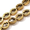 Electroplated Synthetic Non-magnetic Hematite Beads Strands G-L613-Z01-01E-1