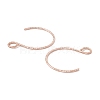 Ion Plating(IP) 316 Surgical Stainless Steel Earring Hooks STAS-D183-03RG-02-3