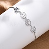 Brass Box Chain Slider Bracelets BJEW-S169-01P-2