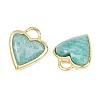 Natural Amazonite Faceted Pendants G-Z154-01G-03-2