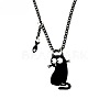 Halloween Acrylic Pendant Aluminium Curb Chain Necklaces FS-WG5E45F-02-1
