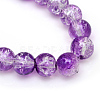 Baking Paint Crackle Glass Beads Strands X-CCG-S001-10mm-14-3