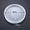 DIY Flat Round Cup Mat Silicone Molds X-SIMO-PW0001-117C-1