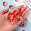 Transparent Enamel Acrylic Beads TACR-S155-002F-5