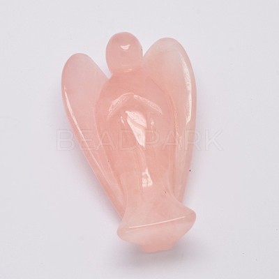 Natural Rose Quartz Home Display Decorations DJEW-L009A-02-1