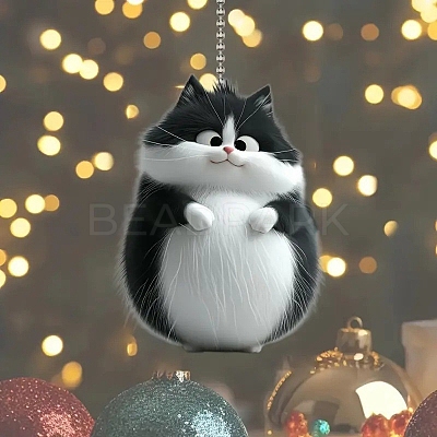 Cat Acrylic Hanging Ornaments PW-WGE0BA8-01-1