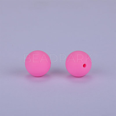 Round Silicone Focal Beads SI-JX0046A-89-1