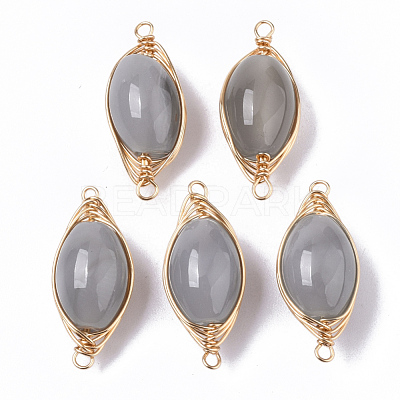 Natural Agate Links Connectors G-N326-18-1