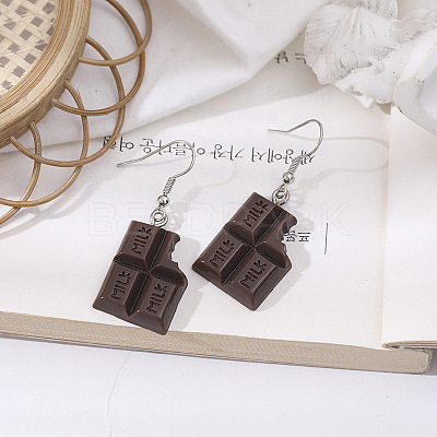 Alloy Food Model Dangle Earrings PW-WG867B3-04-1