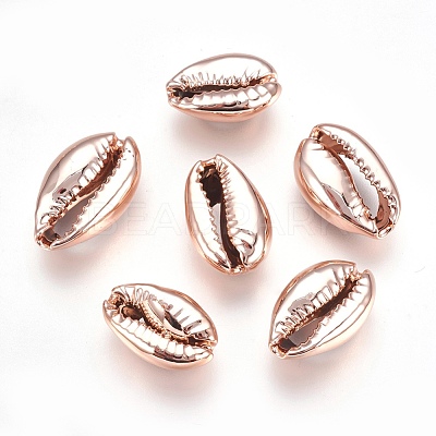 Electroplated Shell Beads BSHE-O017-13RG-1